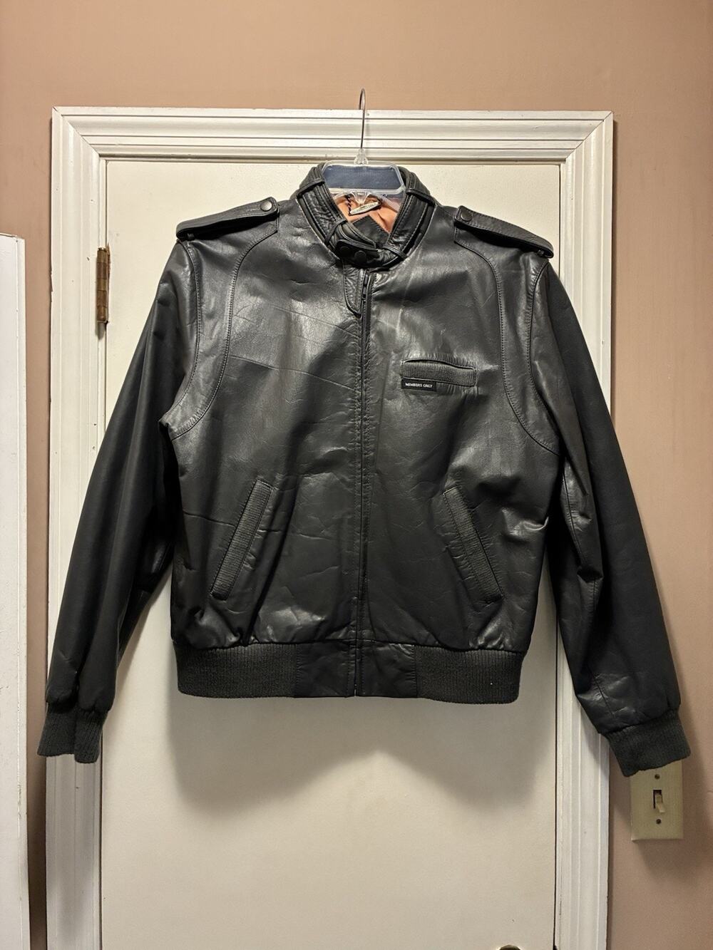 Members Only Leather Coat